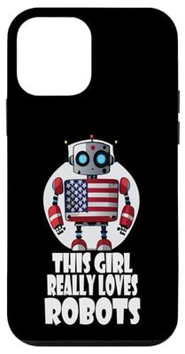 This girl really loves robots, Robotics for Kids Robot Case for iPhone 12 mini