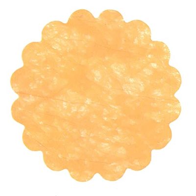 Zak 100 decoraties tnt stoflook Flower Poly Lab (Ø 24 cm), oranje