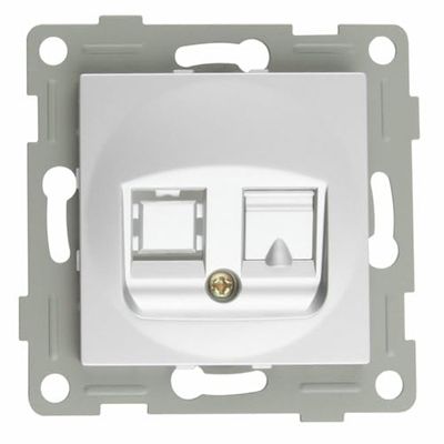 Soporte empotrable para teléfono, fabricado en titanio, resistente y duradero, ideal para instalaciones seguras y funcionalidad moderna.