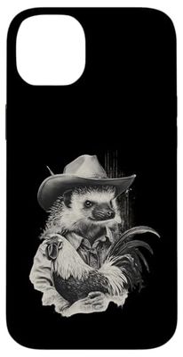Country Cowboy Hedgehog Vintage Rodeo Cowgirl Western Texax Case for iPhone 14 Plus
