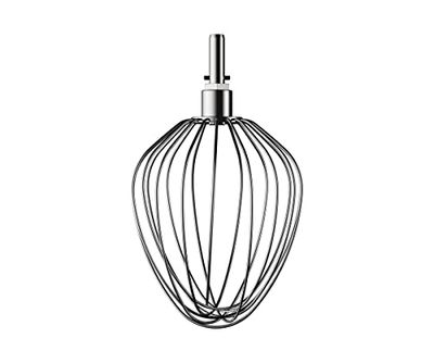 Kenwood Batidor de acero inoxidable KAT71.000SS, accesorio para robot de cocina Kenwood y batidor de globos, apto para todos los procesadores de cocina Chef XL, apto para lavavajillas, plata