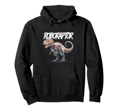 Robot Dinosaur T-Rex Robotic Engineering Dino Funny Robotics Pullover Hoodie