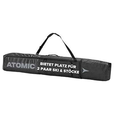 Atomic Unisex Ski-Sack AL5045230 Torba Narciarska, Czarny/Szary, 205 x 24 x 20,5 cm