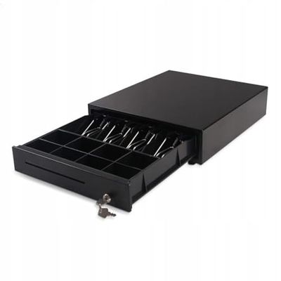 HDWR HD-KER35 Tiroir-Caisse Solide et élégant, Tiroir Pour Caisse Enregistreuse Fiscale, Acier Durable, Verrouillable Avec Une Clé, RJ12, 35 x 40,5 x 9 cm