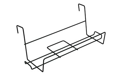 SAUVIC Zwart Ondersteuning voor Vensterdoos 60X18 cm, 60x18x23 cm