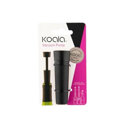 Koala Spain MINI Wine Vacuum Stopper, Black, Wine Preservation