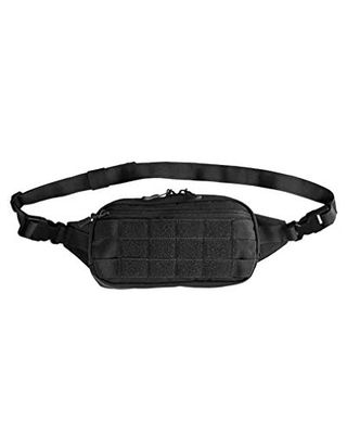 Mil-Tec Molle midjeväska, svart, svart, Einheitsgröße