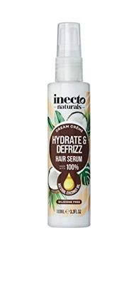 INECTO Naturals Hydrate & Defrizz Coconut Dream Crème Hair Serum 100ml, Anti Frizz, Preservers Moisture for Visibly Smooth Hydrated, 100% Natural Oils, Dry and Damaged