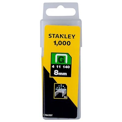 Stanley 1-TRA705T Agrafe 8 mm Type G Boîte 1000 pièces