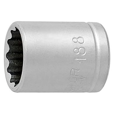 Unior 188/2 12p twaalfkantsteeksleutel met binnenvierkantaandrijving 1/4 inch, 7 mm