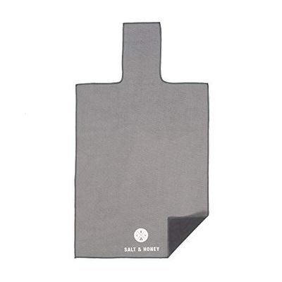 Salt & Honey Antislip Pilates Reformer Mat Handdoek (zwart)