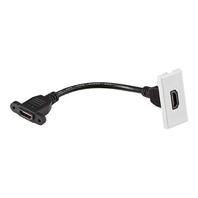 Knightsbridge NETHDMIWH HDMI Outlet Module, White, 25 mm x 50 mm