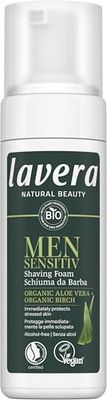 lavera Men sensitiv shaving foam - without alcohol - for sensitive skin - gentle & soft - vegan - natural cosmetics - 150 ml