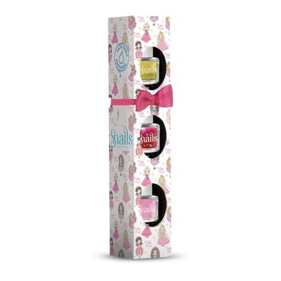 Snails 510393 - Set regalo per bambini Mini Princess, 3 x 5 ml, a base d'acqua, lavabile, innocuo, vegano
