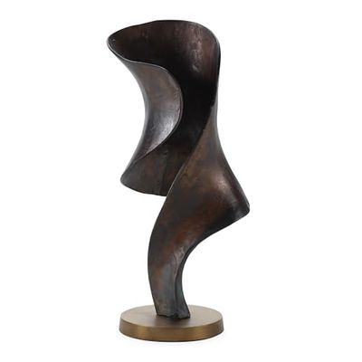 FIGURA 28X25X61 METAL BRONCE ENVEJECIDO/DORADO ANTIQUE