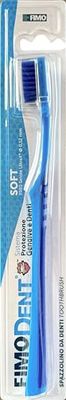 Fimodent Soft Spazzolino con Sistema Protezione Gengive e Denti - Dotato di 3980 Setole UltraX con Durezza Morbida Delicate su Gengive e Smalto - Colore Blu