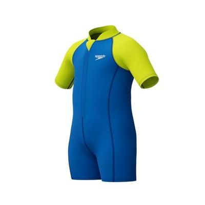 Speedo Learn to Swim Essential Wetsuit Neopren Suit, Simlektioner, Soft Touch, Neopren Baddräkt för barn, Turkish Sea, 4 år