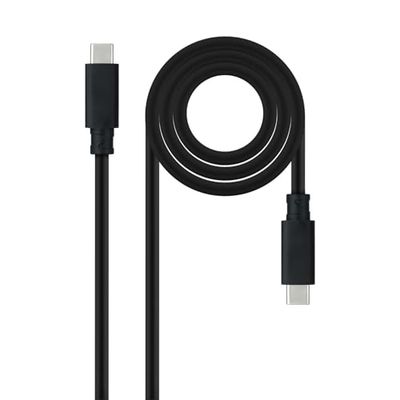 Cable USB - Cable USB 3.2 Gen 2x2 de 0.5 m, Tipo USB-c, soporta 100w y 4k/60hz, Ideal para Altas velocidades de Transferencia y Carga.*