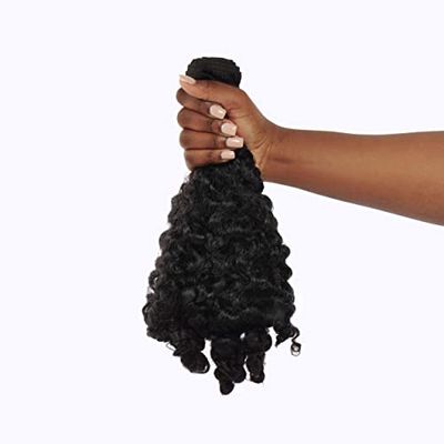 Ruka Extensions de cheveux en liège 100% cheveux humains vierges à double trame qui correspondent à vos cheveux naturels crépus, bouclés, bouclés et ondulés, conçus pour les femmes noires 3A/3B/3C,