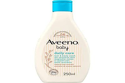 Aveeno Baby Codzienna pielęgnacja ciała i włosów, żel pod prysznic dla dzieci do delikatnego oczyszczania wrażliwej skóry, żel pod prysznic dla niemowląt i szampon dla dzieci z owsem, 250 ml