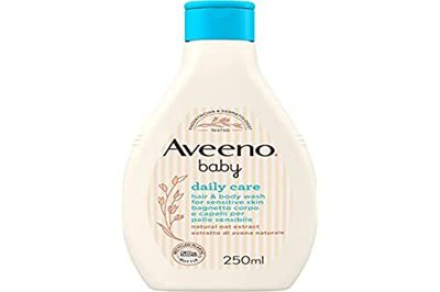 Aveeno Baby, Daily Care Lichaams- en haarbad voor de gevoelige huid, zonder sulfaten en parabenen, 250 ml