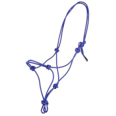 Tough 1 Poly Rope Tied Halter, 50-1000-4-0, Royal Blue, Cavallo