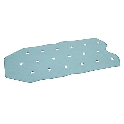 Cofan Bath Mat Rectangular Bath Mat for Shower or Bath | Non-Slip Surface | Mat with High Strength Suction Cups | Dimensions: 36 x 72 cm (Light Blue)