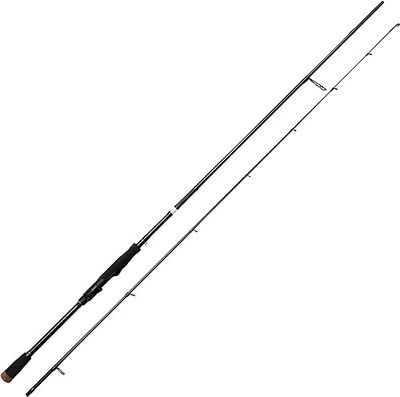 Savage Gear SG2 Medium spel spinhengel, hengels, spinhengels, roofdier, snoek, baars, forel, snoekbaars, unisex, zwart, 2,21 m | 7-23 g