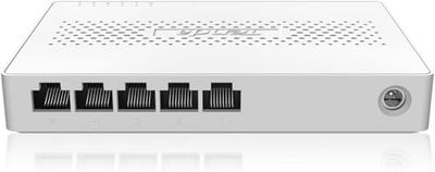 Tenda 2,5 Gbit Switch 5-poorts netwerk switch LAN-switch (plug-and-play LAN-splitter LAN-verdeler, onbeheerd, zonder ventilator, ideaal voor 2,5G NAS, server, wifi 6/7 AP, gaming-pc) (SE105)