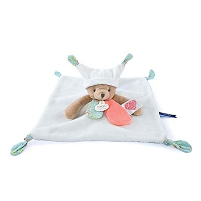 Doudou et Compagnie - Les Petits Futés - Doudou Ours blanc - 3 Histoires Inédites Incluses - Ultra Doux - Blanc - 25cm - Idée Cadeau Naissance - Tout Doux Câlins Bébé - Garantie Doudou Perdu - DC4057