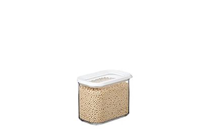 Mepal - Recipientes para alimentos Modula - Tapers transparentes para alimentos com tampa - organizador de cozinha e caixa de armazenamento de plástico - empilhável e hermético, 1000 ml - White
