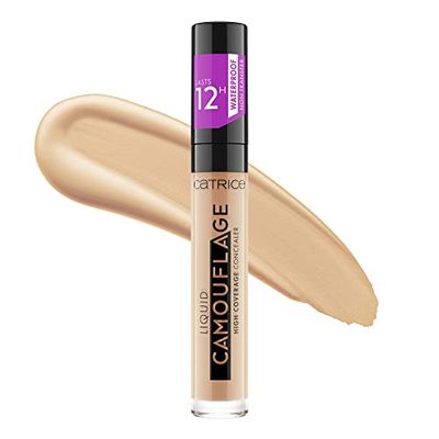 Catrice Flytande kamouflage High Coverage Concealer, nr 015, nude, för torr hud, för oren hud, för blandhy, vegansk, oljefri, vattentät, utan alkohol, 1-pack (5 ml)