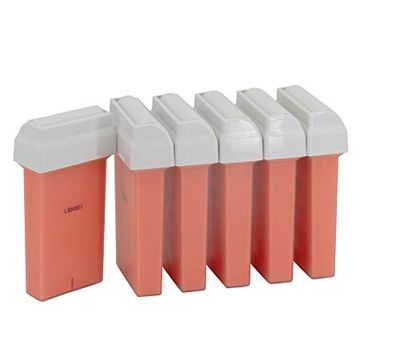 Set of 6 Wax Roll-on - Veet EasyWax Compatible - 6 Hair Removal 50 ml Waxing Roller Cartridges