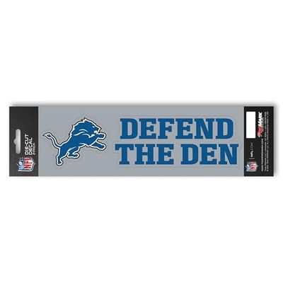 FANMATS 61378 Detroit Lions 2 Piece Team Slogan Decal Sticker Set