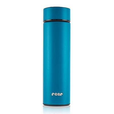 reer Edelstaal thermosfles ColourDESIGN, 450 ml – klein, handig, ideaal voor de baby, petrolblauw