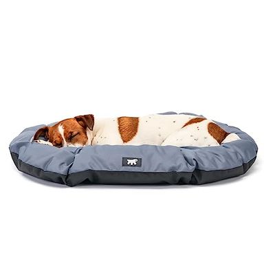 Ferplast Niche pour chien Coussin pour chien Chiens Moyen Tissu anti-rayures Lavable en machine à 30° Tapis imperméable pour chien 78 x 50 x 3 cm.