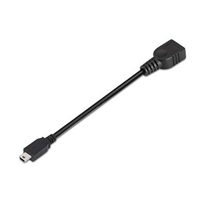 Cabo AISENS USB 2.0 OTG tipo MINI USB-B MACHO para USB tipo - A fêmea 15 cm preto A101-0033