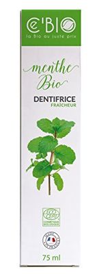 CE'BIO - Dentifrice bio fraîcheur - menthe bio 75 ml