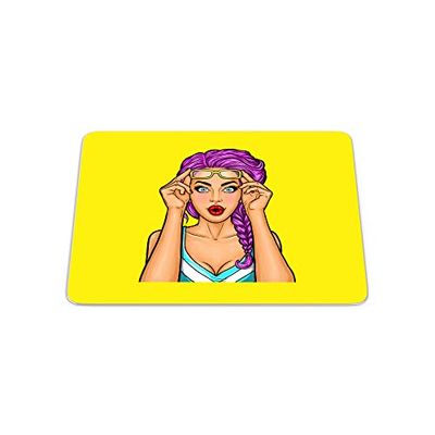 Bonamaison, Pop Art digitale druk, rechthoekig, muismat, antislip, voor kantoor en thuis, afmetingen: 22 x 18 cm