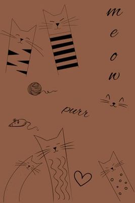 Fancy Felines Notebook - Brown
