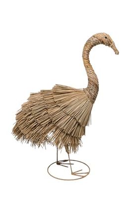 FIGURA FLAMENCO FIBRAS NATURALES