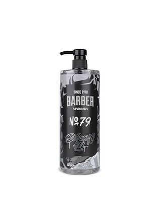 BARBER MARMARA Gel de afeitar para hombre No.79 – Gel de afeitar para hombre, transparente, 1000 ml, afeitado preciso de los contornos de la barba – No hace espuma – Enfría la piel