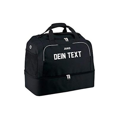 JAKO - Classico Sporttas, Uniseks-Volwassene, Zwart, 50 CM