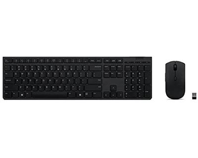 Lenovo Teclado inalámbrico Profesional Recargable y ratón Combinado – alemán