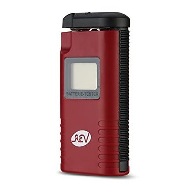 REV Ritter 37329012 - Testador de bateria LCD, vermelho, 00