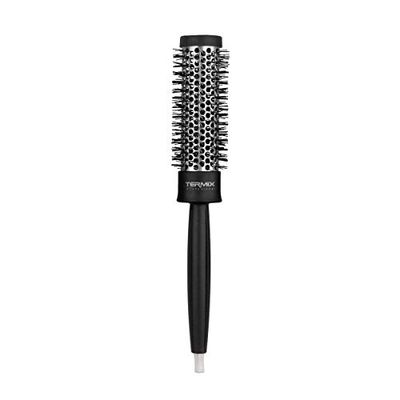 Termix Profesional Brosse à cheveux, brosse thermique ronde à tube en aluminium pour retenir la chaleur et réduire le temps de séchage, noir, diamètre Ø28