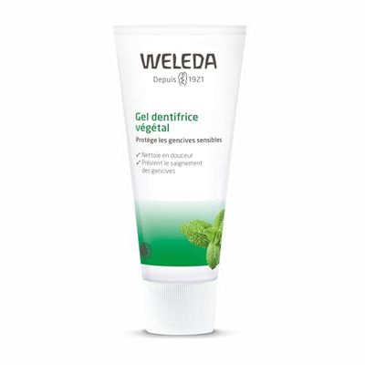 WELEDA - Gel dentifrice végétal - Protège les gencives sensibles - Nettoie en douceur et préserve l'émail des dents - NATRUE* - Vegan*** - 75 ml