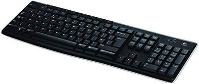 Logitech K270 Tastiera Wireless per Windows, Layout Inglese QWERTY - Nero