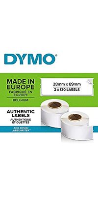 DYMO Label Writer Address Paper 130 x 2 White Rolls 89 x 28 mm