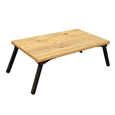 Laptoptafel, 100% melamine gecoate spaanplaat, kleur Atlantic grenen zwart